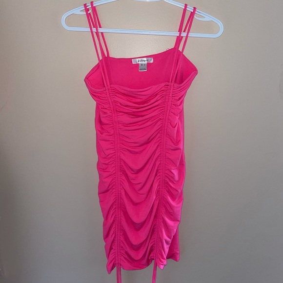Bombshell Pink Mini Dress - Picture 2 of 3